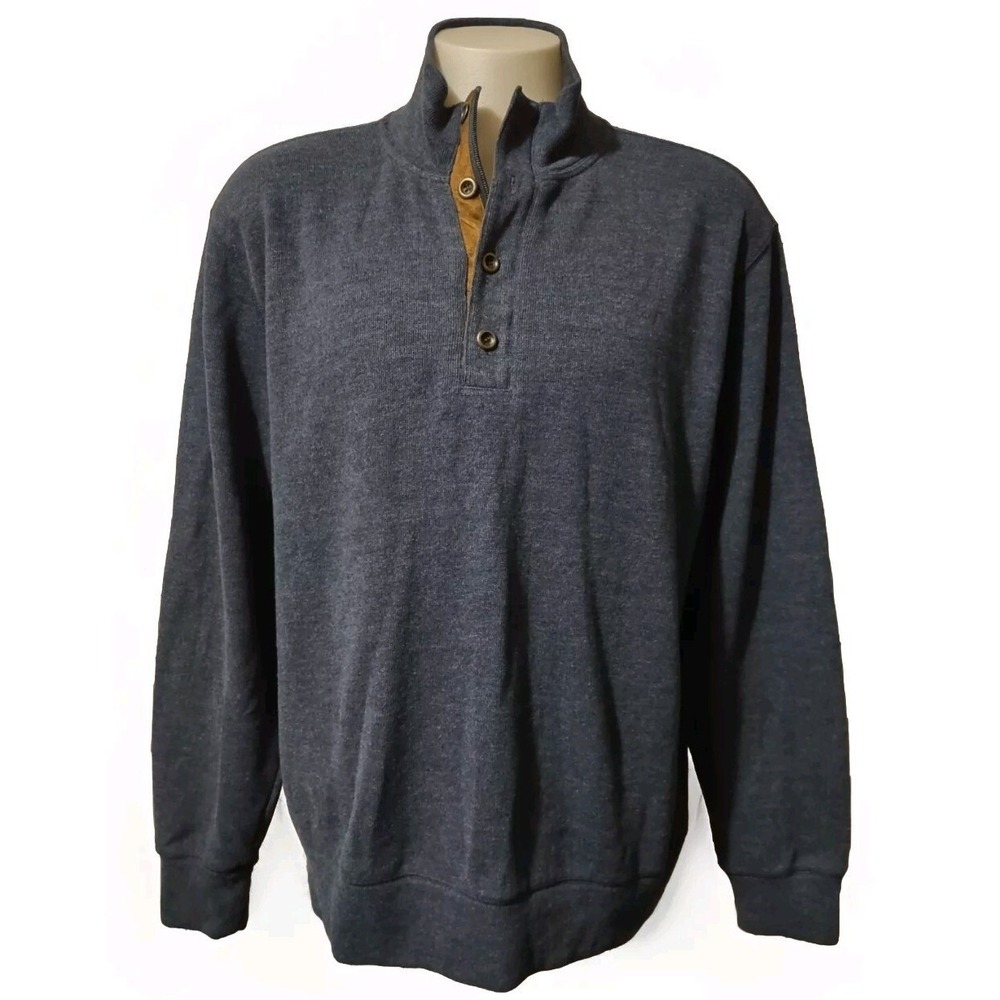 Clearwater Outfitter Men's Blue Size XLarge 1/4 Zip Sweater Long Sleeve Pullover